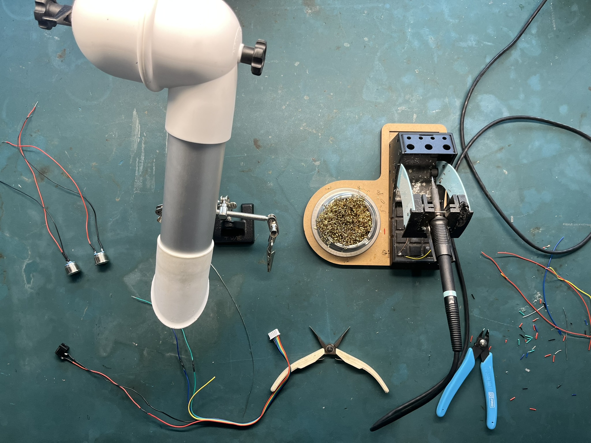 Soldering electronics